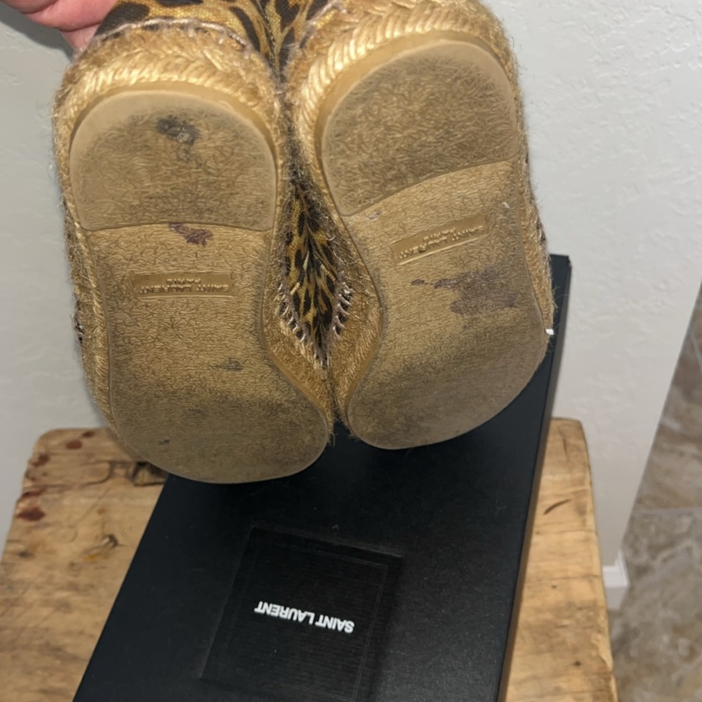 Saint Laurent Leopard Print Espadrilles - Picture 7 of 7